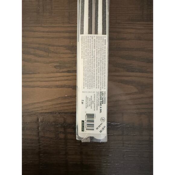 Set of 6 LED Black & White Striped Halloween Candles – Brand New - Picture 4 of 7